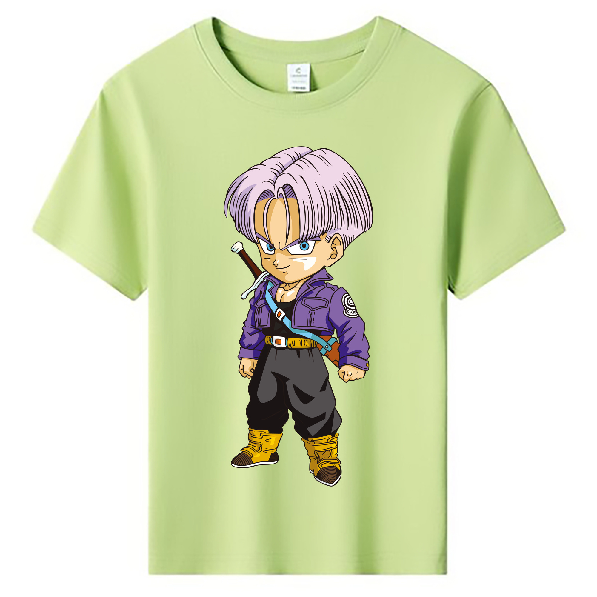 （画像用） ドラゴンボール トランクス（Torankusu）DRAGON BALL Trunks 綿100％キッズTシャツ（フロントプリント）